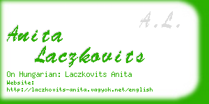 anita laczkovits business card